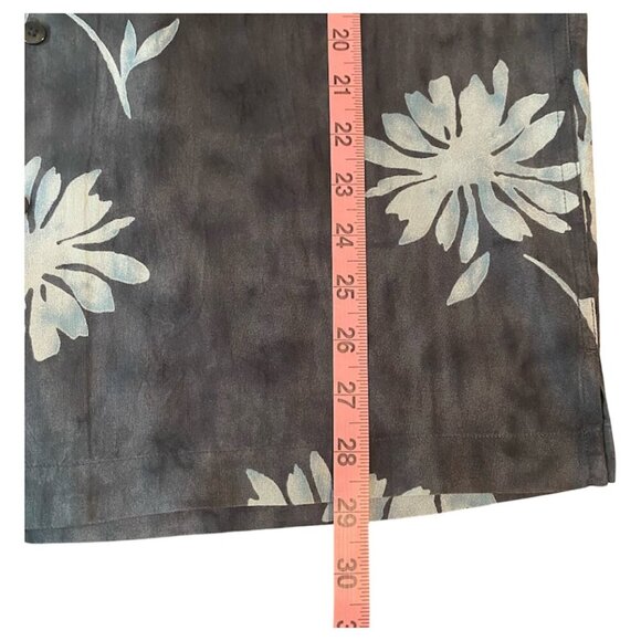 Perry Ellis 100% Silk Hawaiian Tropical Short Sleeve Button Down Shirt Size S - Picture 3 of 6